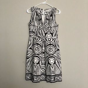 Banana Republic black & white dress sz 0